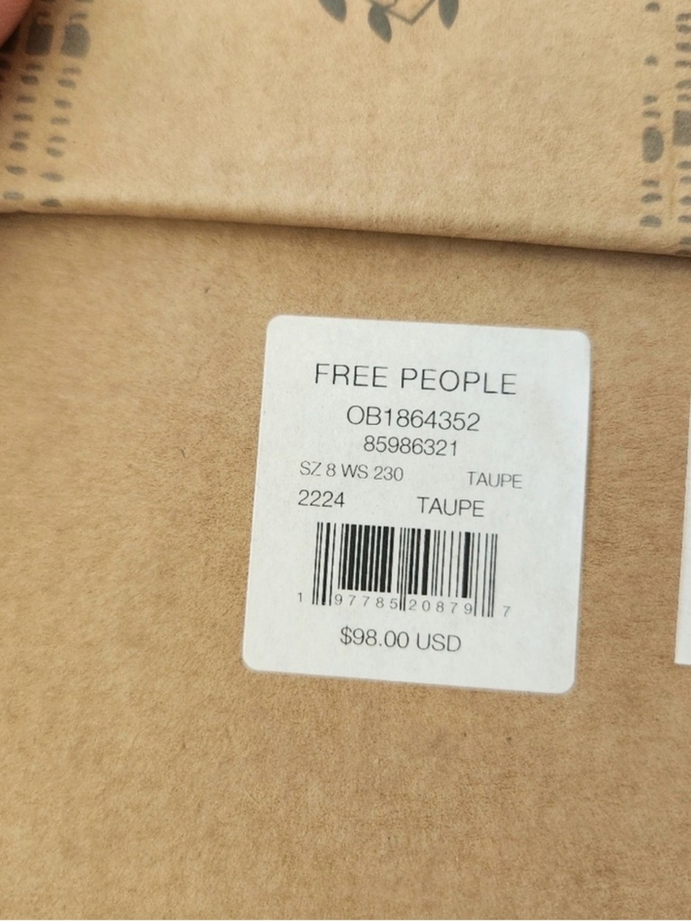 Free People Tan Double-Strap Cork Platform Slide Sandals - Picture 5 of 6